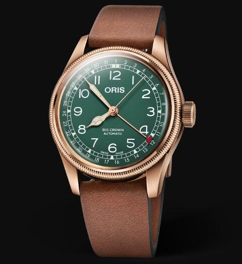 Review Oris Aviation Big Crown Pointer Date 80th Anniversary Edition Replica Watch 01 754 7741 3167-07 5 20 58BR - Click Image to Close